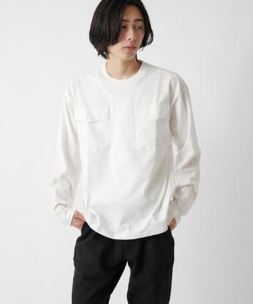 ワークポケットミリタリー長袖Tシャツ