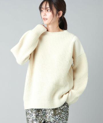 【《こなれ感のあるオーバーサイズニット》NICO.（ニコ）】切替ニット