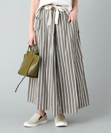 【NICO.（ニコ）・手洗い可】ストライプスカート