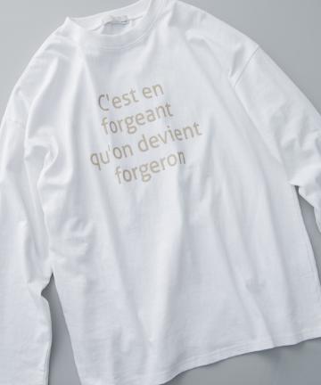 【ゆるっとシルエット】4段ロゴ入りビッグロンT