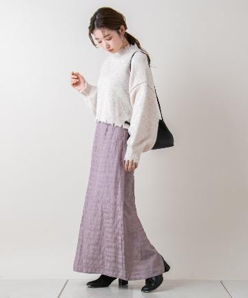 ＊刺繍ジャガードスカート