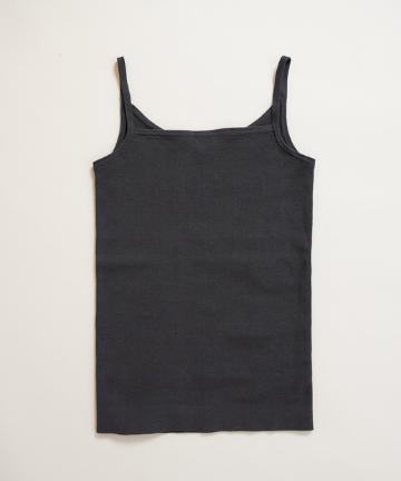 バックシャン総針ニットキャミソール