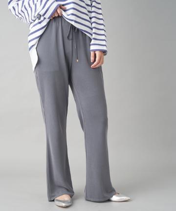 【手洗い可】レーヨン混カノコドロストパンツ