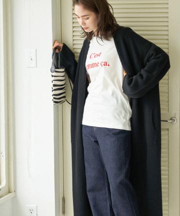 【完売アイテム再入荷!】ウール混ロングカーディガン