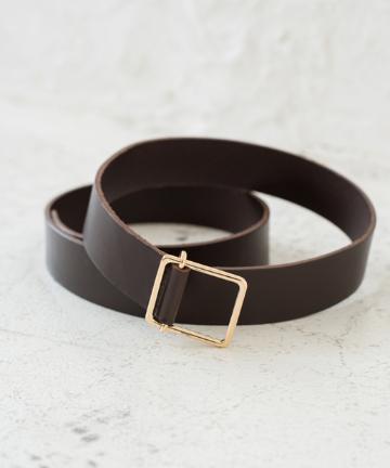 【定番人気】スクエアバックルレザーベルト