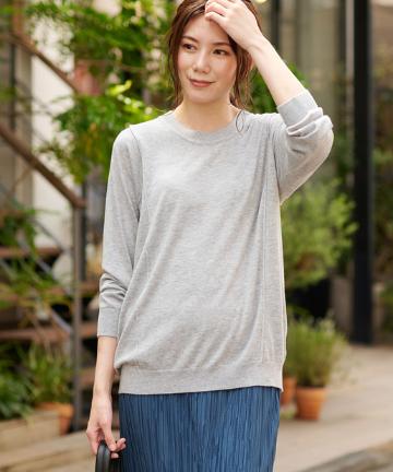 ここでしか手に入らない！【WEB限定・洗える】クルーネックニットプルオーバー