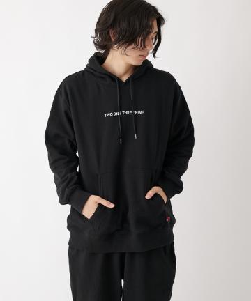 USA裏毛ロゴ刺繍パーカー