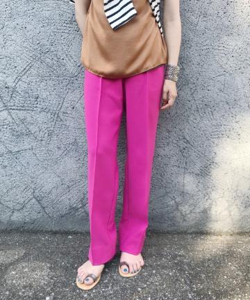 センターステッチドロストパンツ