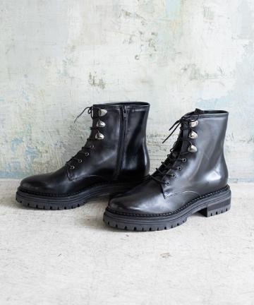 【Luca Grossi/ルーカグロッシ】レースアップショートブーツ