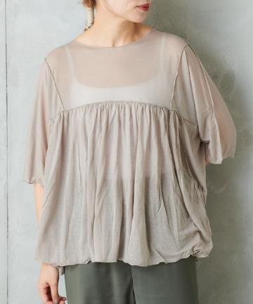 シアーハギテンセルＴシャツ