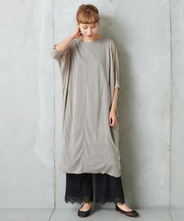 シアーハギテンセルロングＴシャツ