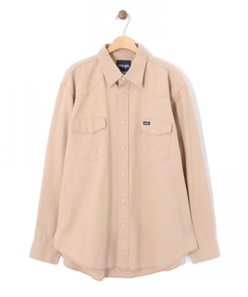 WRANGLER BASIC TWILL SHIRTS VINTAGE WASH