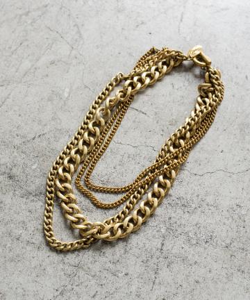 【LENA BERNARD/レナ バーナード】チェーンレイヤリングネックレス