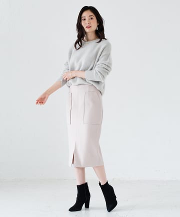 【定番人気】ウールタイトスカート