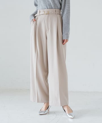 ウーリーワイドパンツ