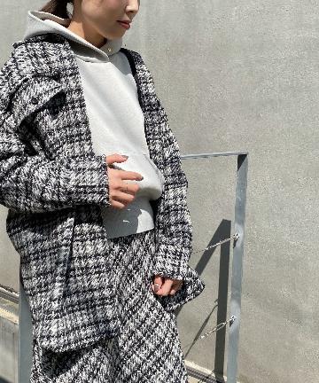 ツイードブルゾン