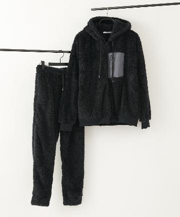 シャギーフリースZIPパーカー(セットアップ可)