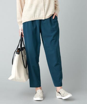 【《通勤にも履ける》手洗い可】ストレッチツイルイージーテーパードパンツ