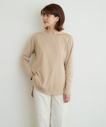 ラウンドヘムTシャツ