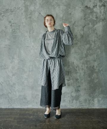 小花ギャザーワンピース