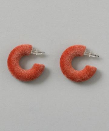 ベロアリングフープピアス