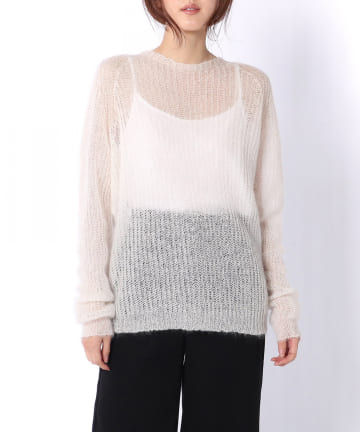 【KARIN ROCKE/カリン ロッキー】シンプルショートモヘヤニット