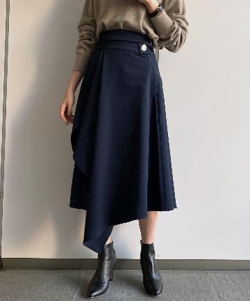 【MYKKE HOFMANN】パーツベルトフレアスカート