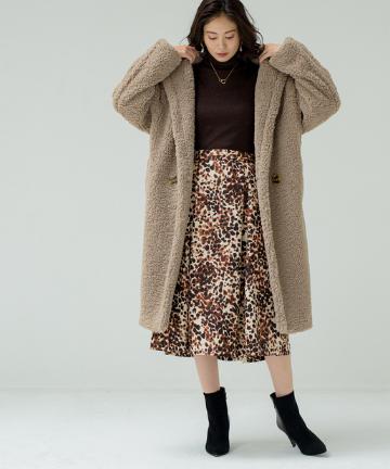 【APPARIS/アパリス】ロングテディ エコファーコート