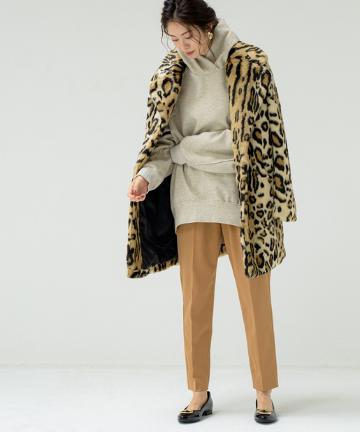 【APPARIS/アパリス】レオパード エコファーコート