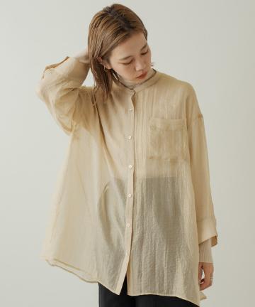＊シャイニーシフォンビッグシャツ2