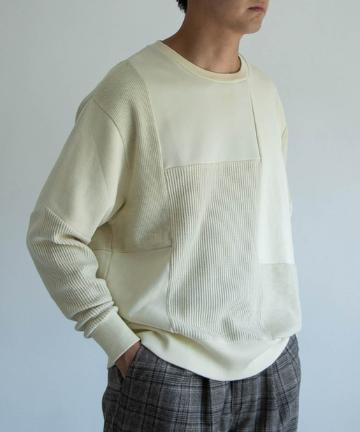 【UNISEX】PATCHWORK SWEATSHIRT