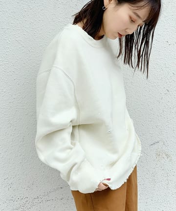 ＊【UNISEX】HANDPROCESSED SWEATSHIRT