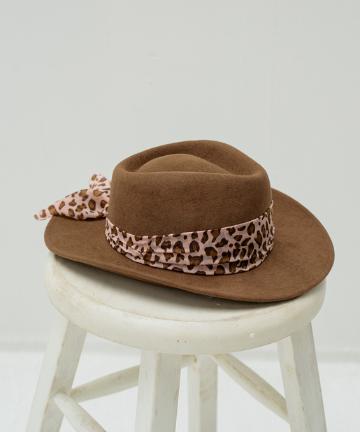 【SENSI STUDIO/センシスタジオ】レオパードリボンハット