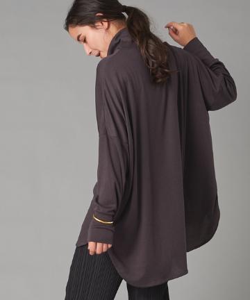 【Liyoca(リヨカ)】リヨセル混オーバータートルカットソー