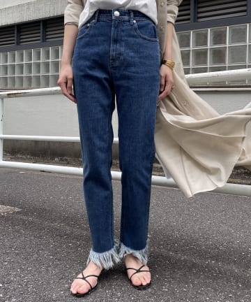 【YANUK/ヤヌーク】ハイウエストストレートデニム ANNETTE/アネット