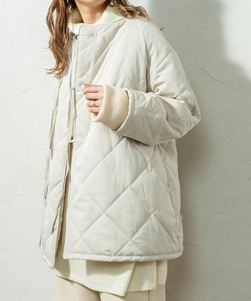 中綿キルティングショートジャケット