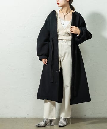 WEB限定　ウエストシャーリングコート