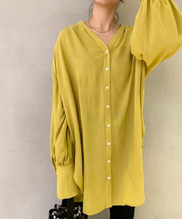 2WAYギャザーチュニックブラウス