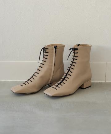 【FABIO RUSCONI/ファビオ ルスコーニ】レースアップショートブーツ