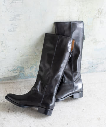 【CORSO ROMA, 9/コルソローマ】バックオープンロングブーツ