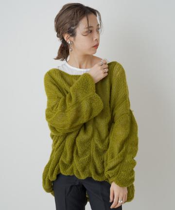 ＊シャーリングリラックスニット