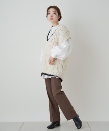 ＊パタンハンドニットベスト