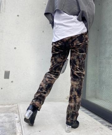 ムラ染めコーデュロイパンツ