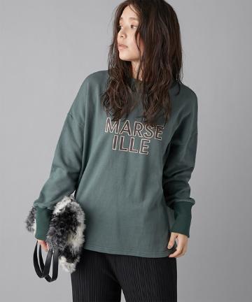 【《オリジナルロゴプリント》洗える】ロゴスウェットカットソー