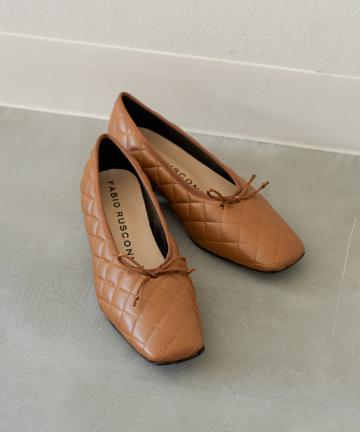 【FABIO RUSCONI/ファビオ ルスコーニ】キルティングフラット