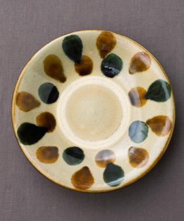 【沖縄陶器やちむん】ドット重ね焼き皿