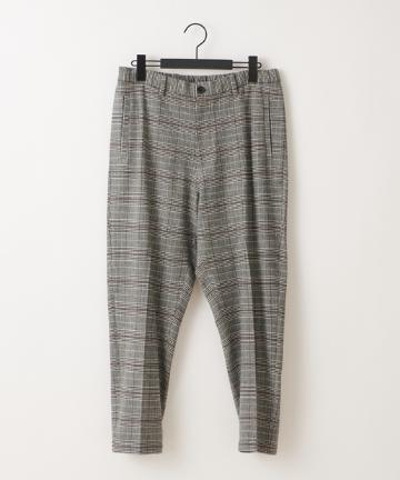 TR起毛チェックセンタープレスクロップドパンツ(セットアップ可)