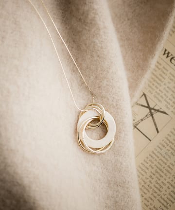 prose verse(プロズヴェール) マーブルパーツ付きネックレス