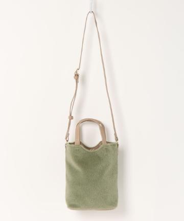 natural couture(ナチュラルクチュール) ハラコ風ミニトートバッグ