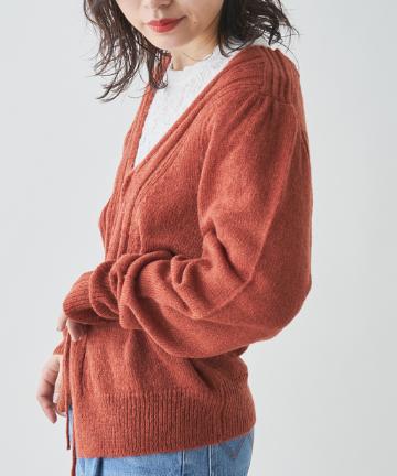＊モヘアパフカシュクールカーディガン